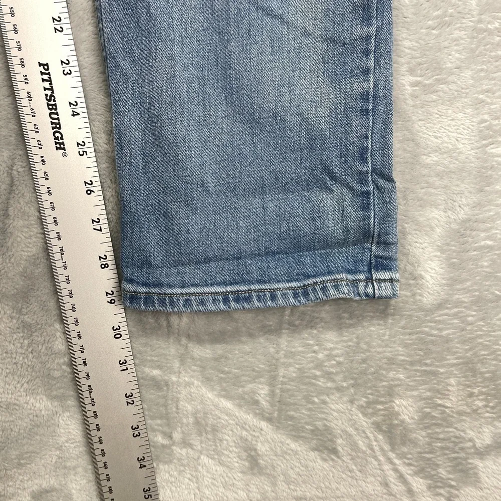 Calvin Klein Jeans Mens‎ 32x30 Blue Denim Light Wash Grunge Straight Leg CKJ 035